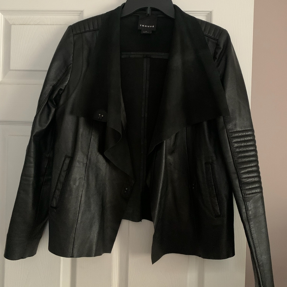 Women's Trouve Leather Moto Jacket